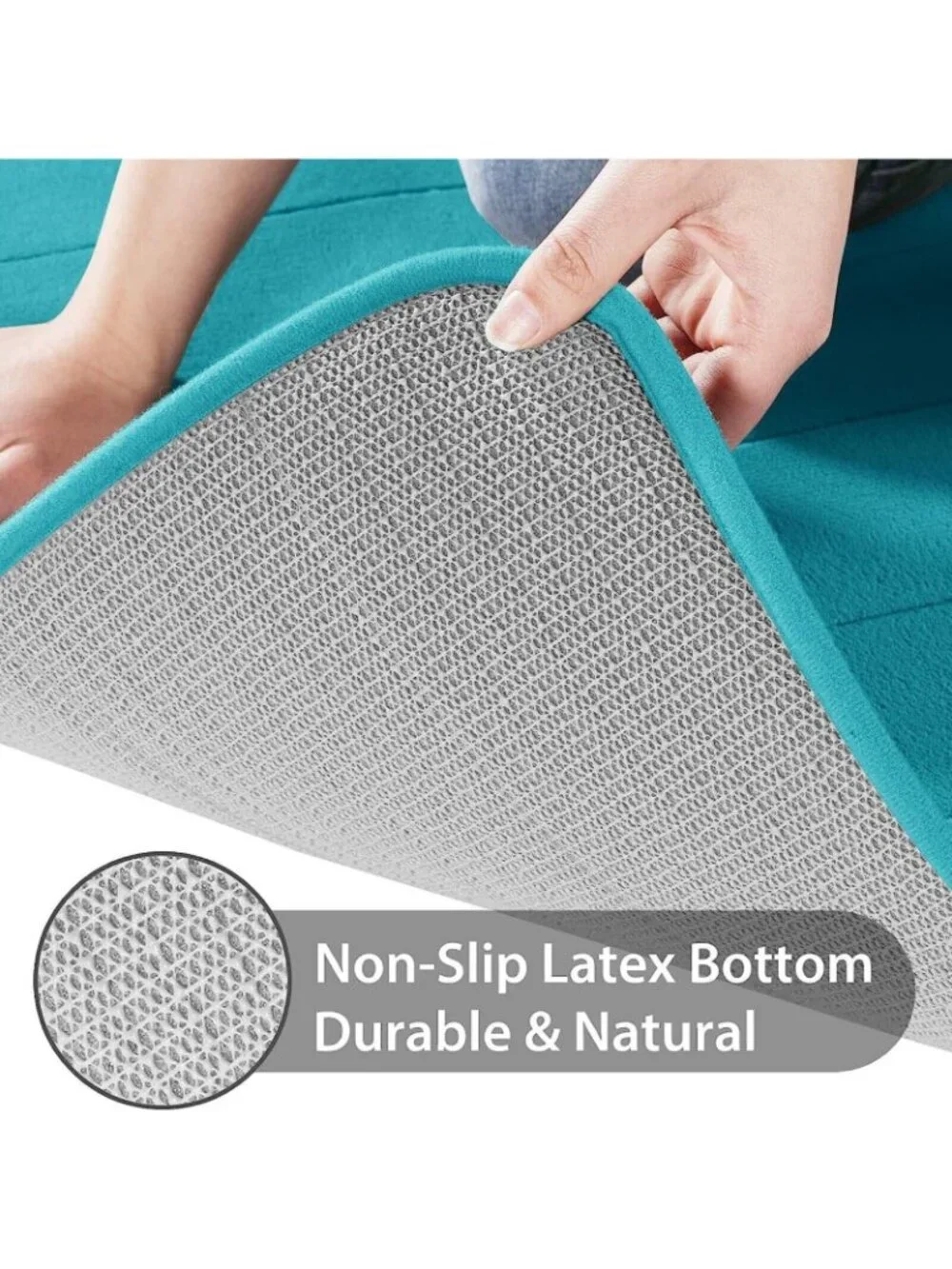 Memory Foam Bath Mat Rug 24 x 17